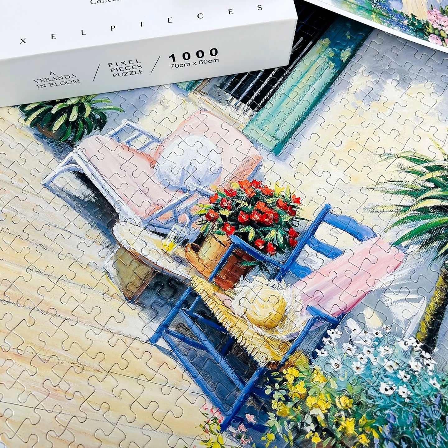 A Veranda in Bloom 1000 Piece Jigsaw Puzzle