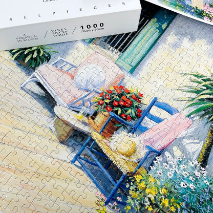 A Veranda in Bloom 1000 Piece Jigsaw Puzzle