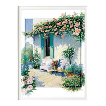 A Veranda in Bloom 1000 Piece Jigsaw Puzzle
