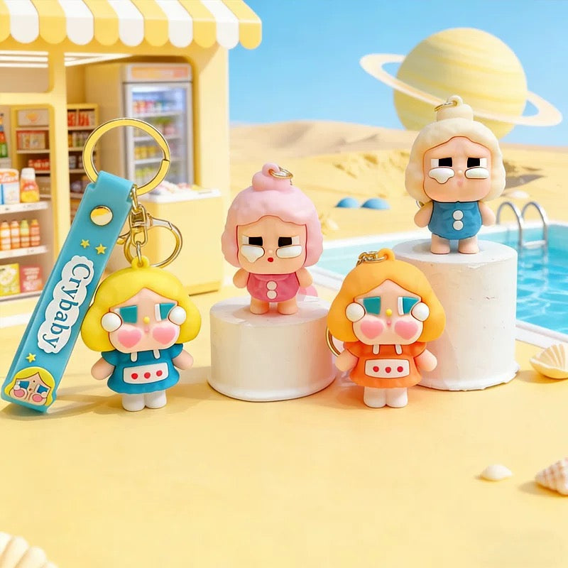 Kawaii Crying Baby Keychain
