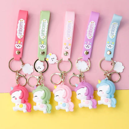 Colorful Unicorn Keychain
