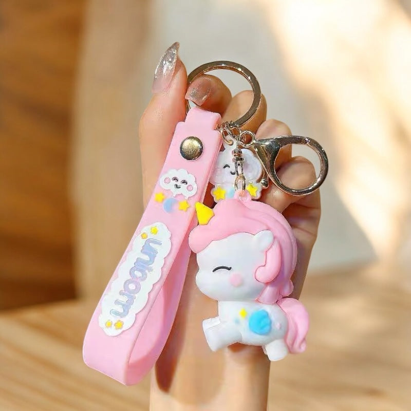 Colorful Unicorn Keychain