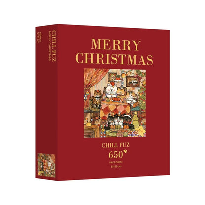 CHILL PUZ Merry Christmas 650 Piece Puzzle CHILL PUZ