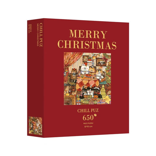 CHILL PUZ Merry Christmas 650 Piece Puzzle CHILL PUZ