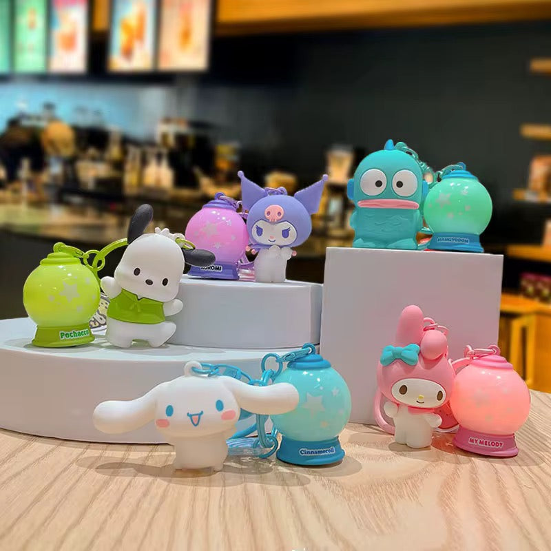 Sanrio Shining Planet Keychain – Cute Cartoon Bag Charm & Pendant