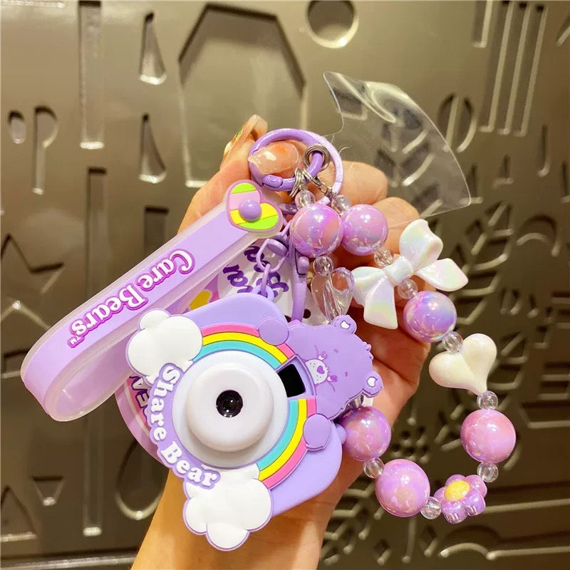 Cute Care Bears Projection Camera Keychain