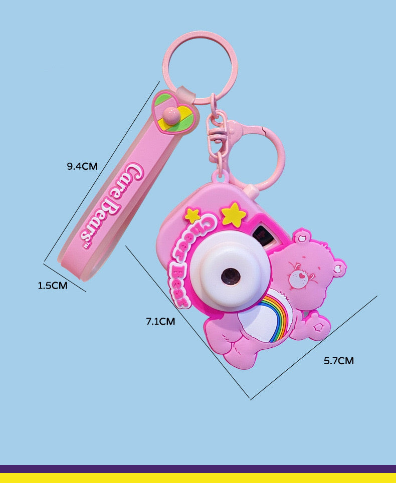 Cute Care Bears Projection Camera Keychain