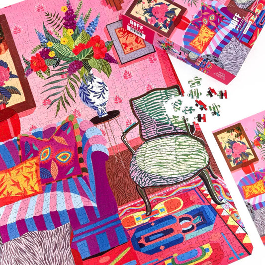 Colorful Floral Room 1000 Piece Jigsaw Puzzle BOFF
