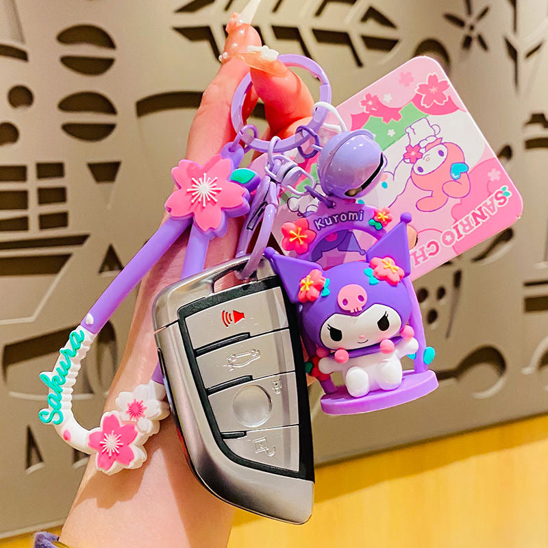 Sanrio Cherry Blossom Swing Keychain