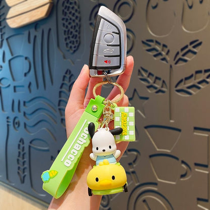 Kawaii Playful Car Sanrio Keychain