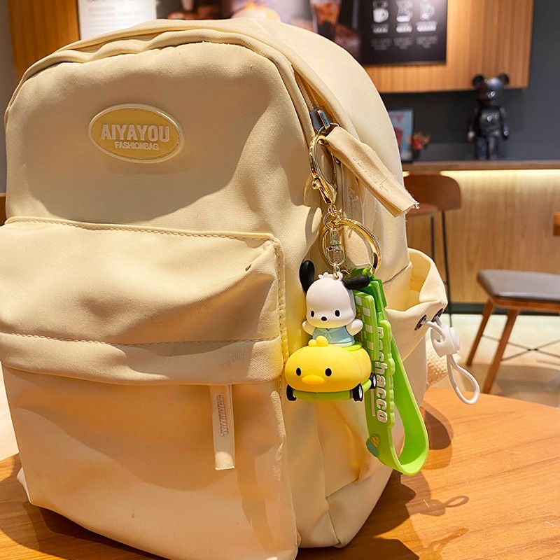 Kawaii Playful Car Sanrio Keychain