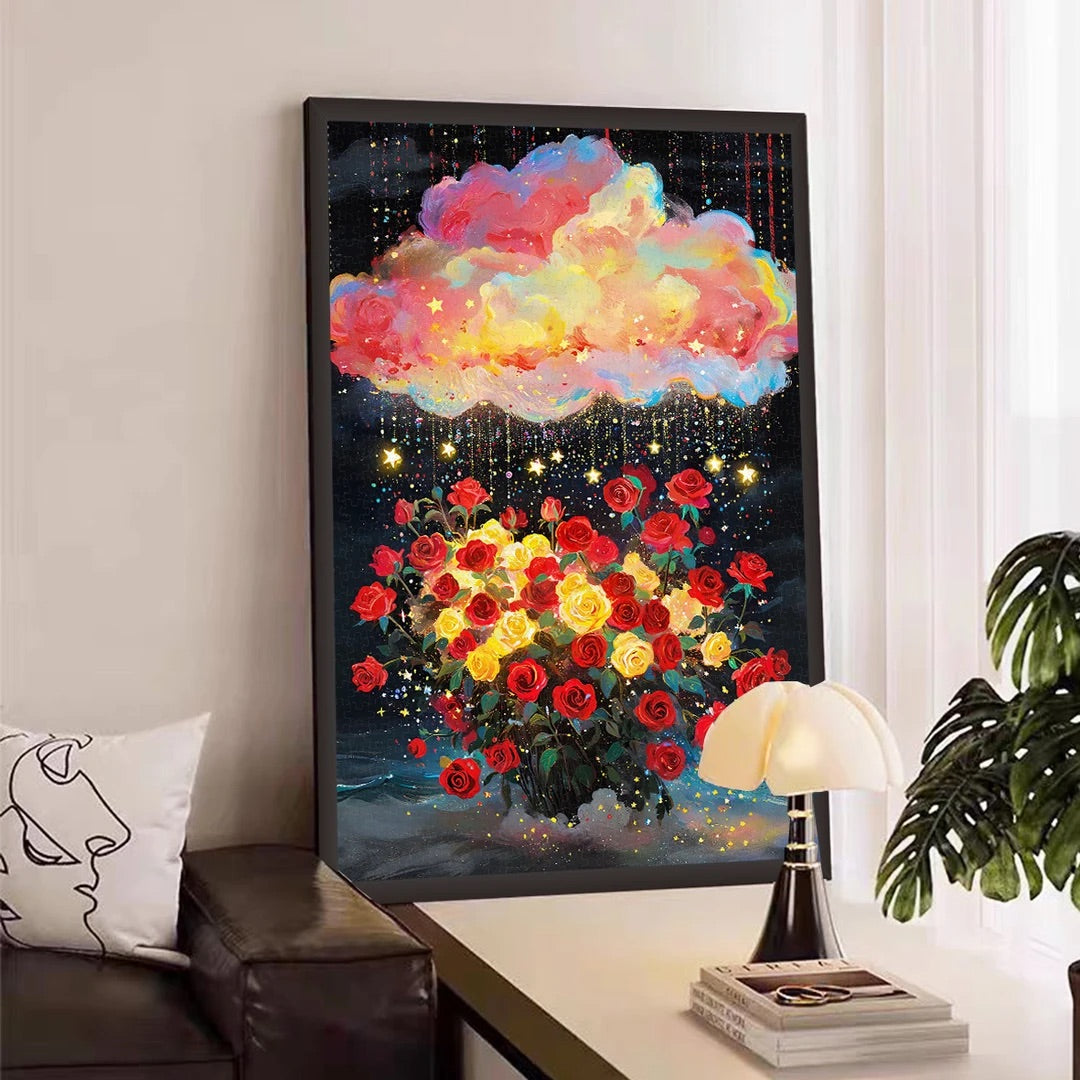 Rose Cloud Fantasy Jigsaw Puzzle Mood Puzzle
