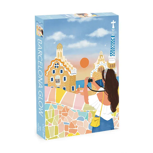 【Pre-Order】Olleo Puzzles Barcelona Glow 500 Piece Puzzle