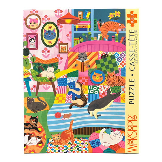 WerkShoppe Cat Nap Stories 1000 Piece Jigsaw Puzzle WerkShoppe