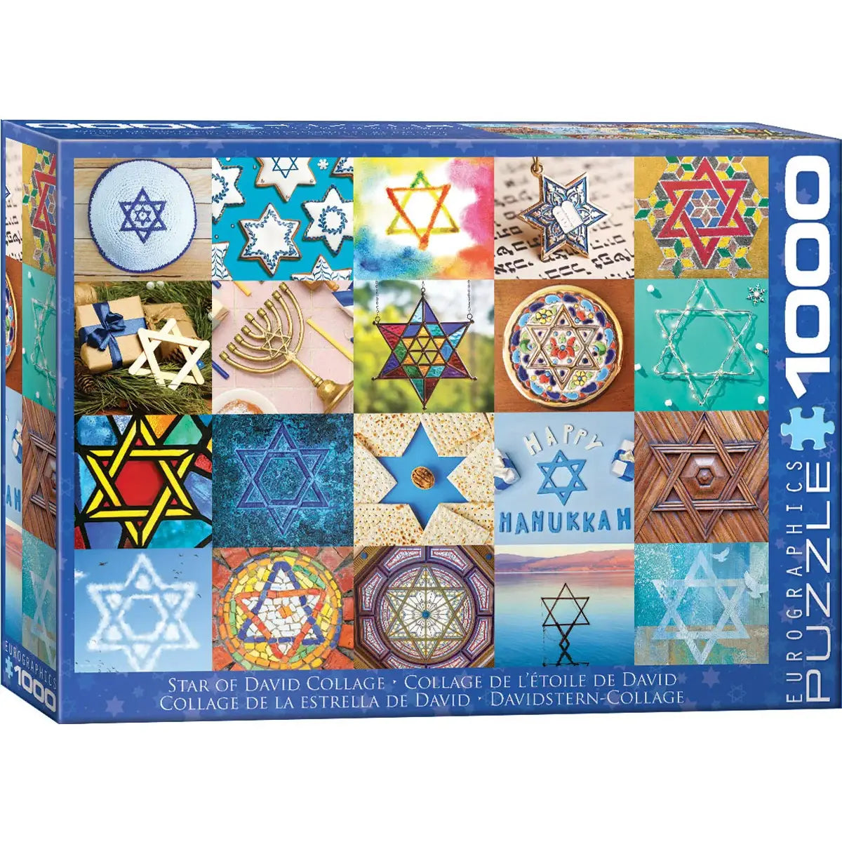 Star of David Collage 1000 Piece Puzzle