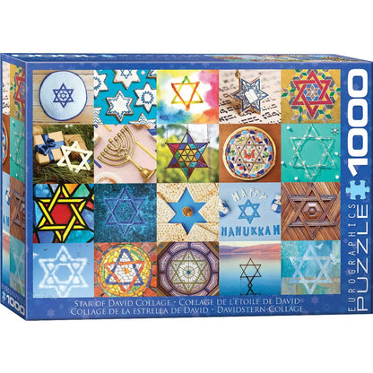 Star of David Collage 1000 Piece Puzzle