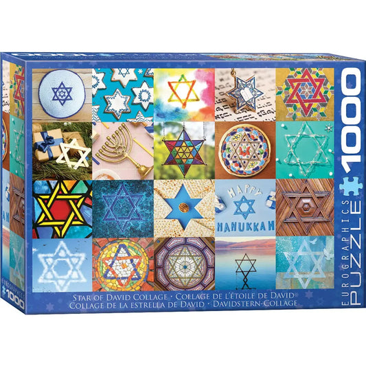 Star of David Collage 1000 Piece Puzzle