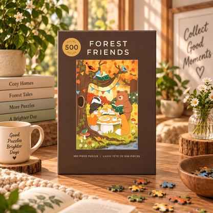 Hobbry Forest Friends 500 Piece Jigsaw Puzzle Hobbry