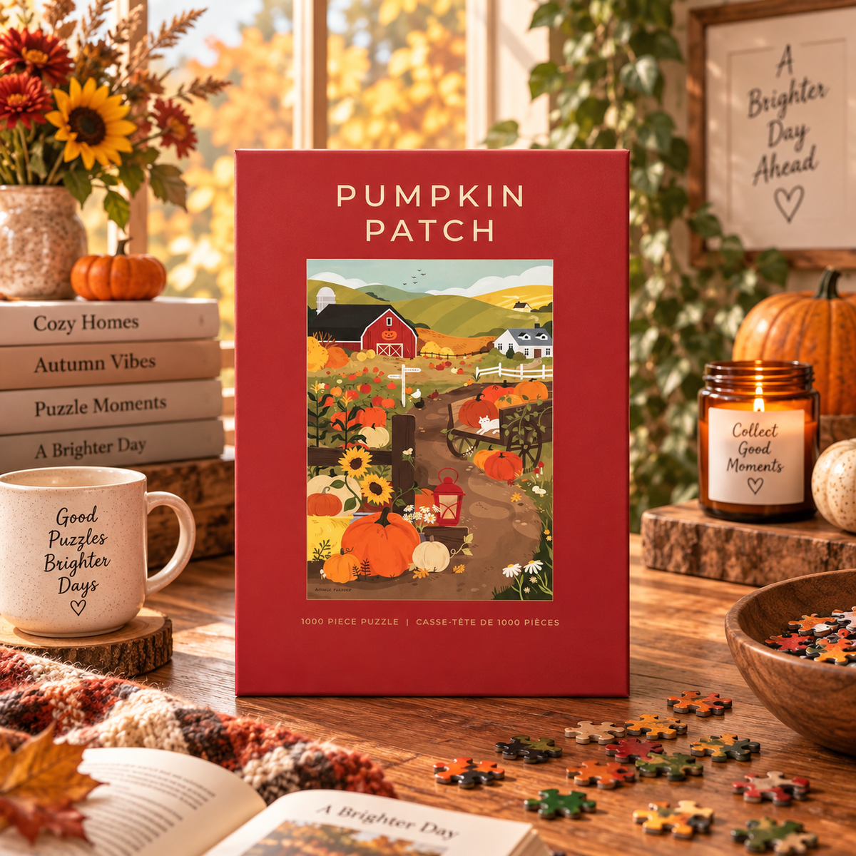 Hobbry Pumpkin Patch 1000 Piece Jigsaw Puzzle Hobbry
