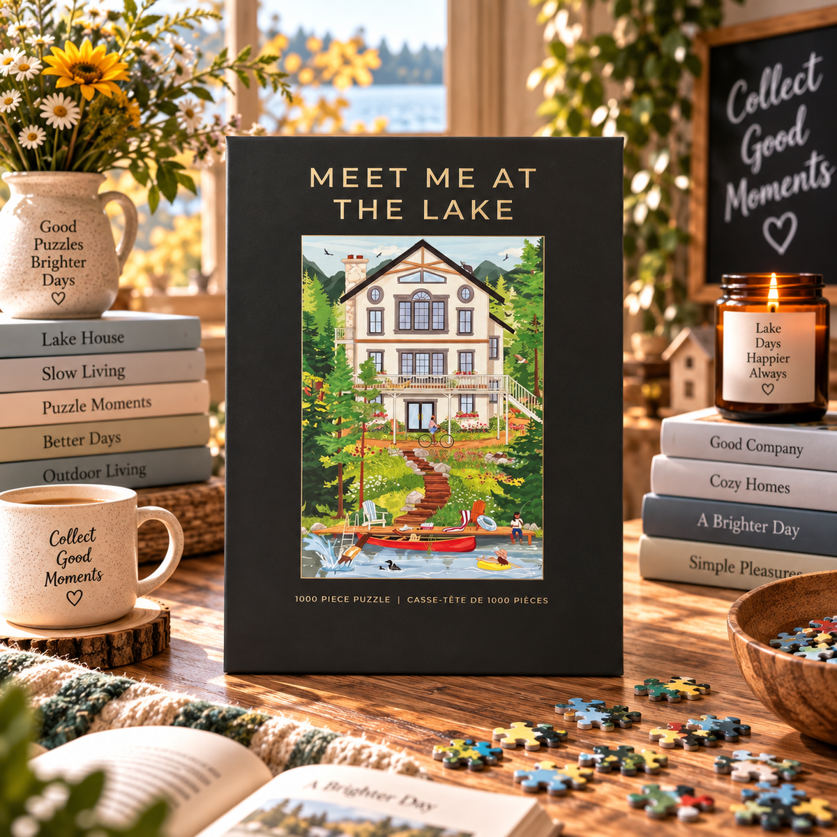 Hobbry Meet Me At The Lake 1000 Piece Puzzle Hobbry