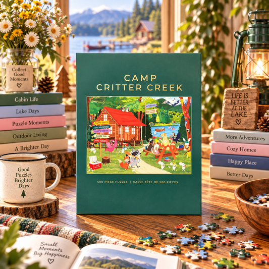 Hobbry Camp Critter Creek 500 Piece Puzzle Hobbry