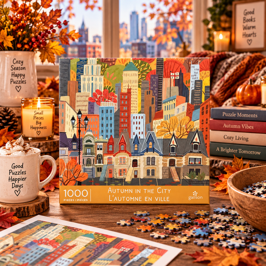 Galison Autumn in the City 1000 Piece Jigsaw Puzzle Galison