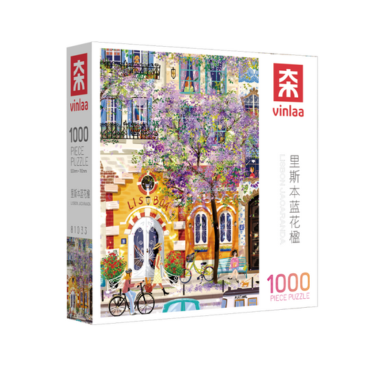 Lisbon Jacaranda Street 1000 Piece Puzzle
