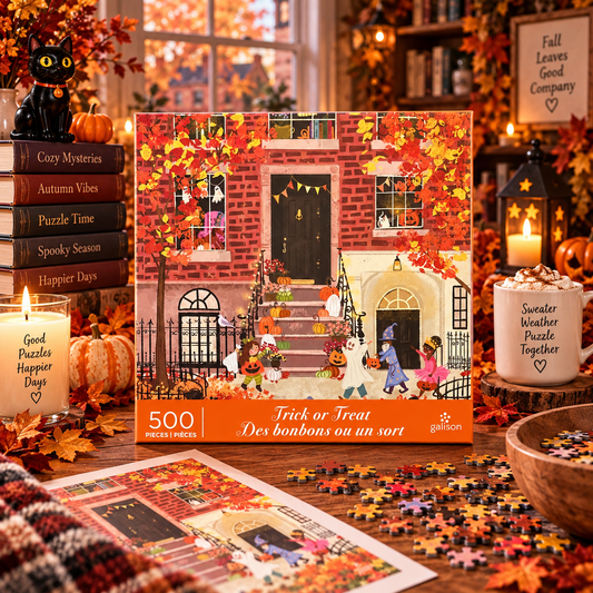Galison Trick or Treat 500 Piece Puzzle Galison