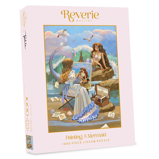 Painting A Mermaid 1000 Piece Jigsaw Puzzle