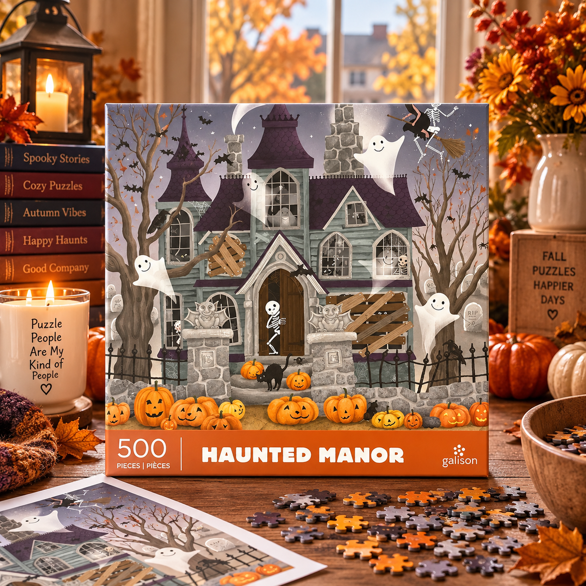 Galison Haunted Manor 500 Piece Puzzle Galison