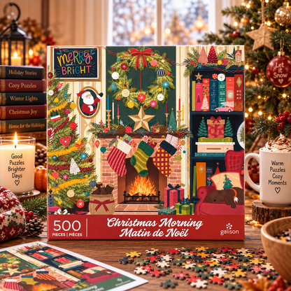 Galison Christmas Morning 500 Piece Puzzle Galison