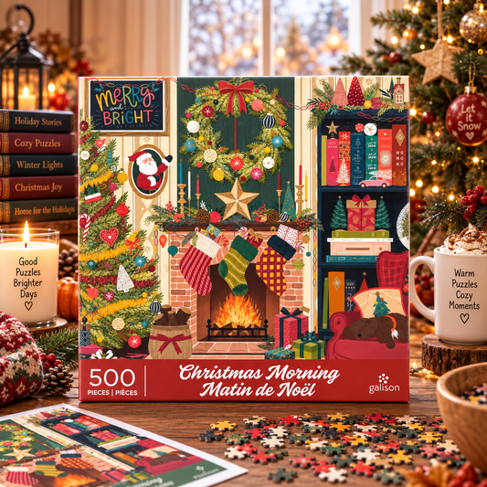 Galison Christmas Morning 500 Piece Puzzle Galison