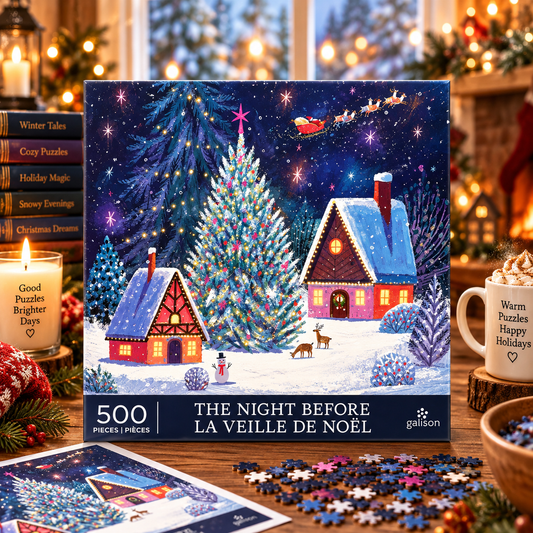 Galison The Night Before 500 Piece Puzzle Galison