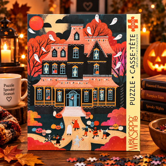 WerkShoppe Halloween House 1000 Piece Jigsaw Puzzle WerkShoppe
