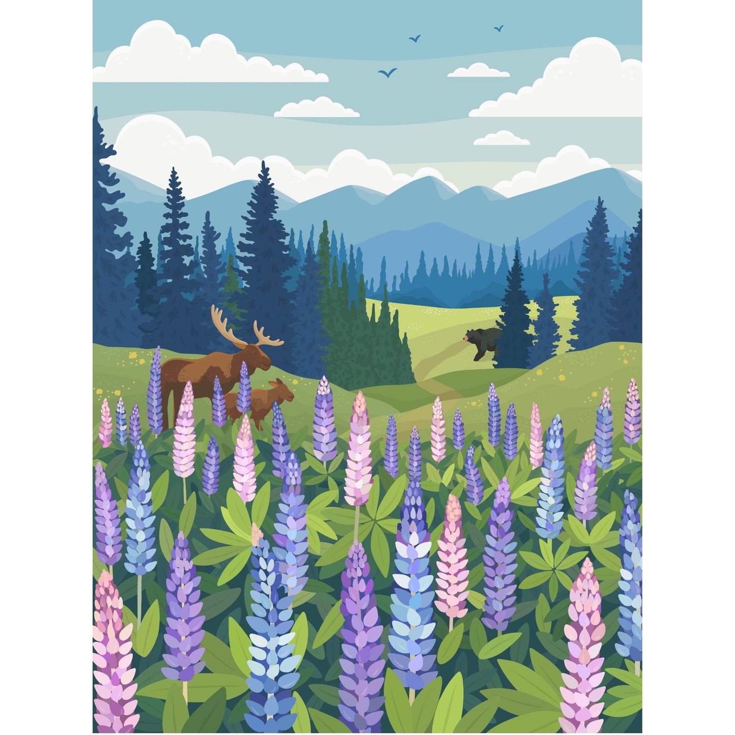 Lupines Meadow 1000 Piece Puzzle