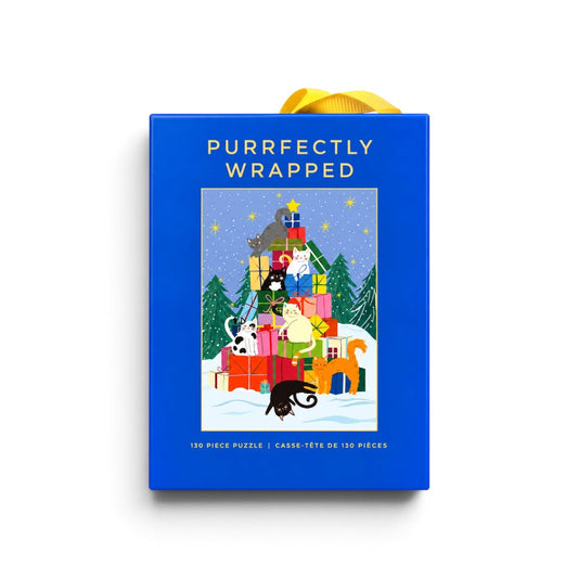 Purrfectly Wrapped 130 Piece Mini Puzzle Hobbry