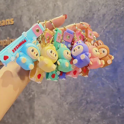 Cartoon Labubu Keychain